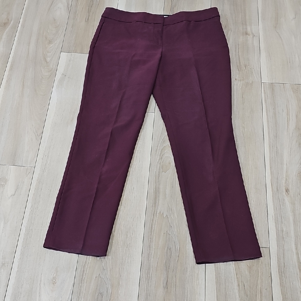LOFT Dark Red Pants